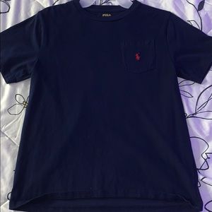 Navy blue polo shirt
